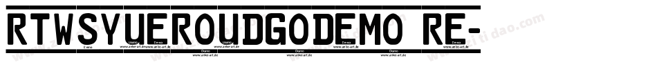 RTWSYueRoudGoDemo Re字体转换
